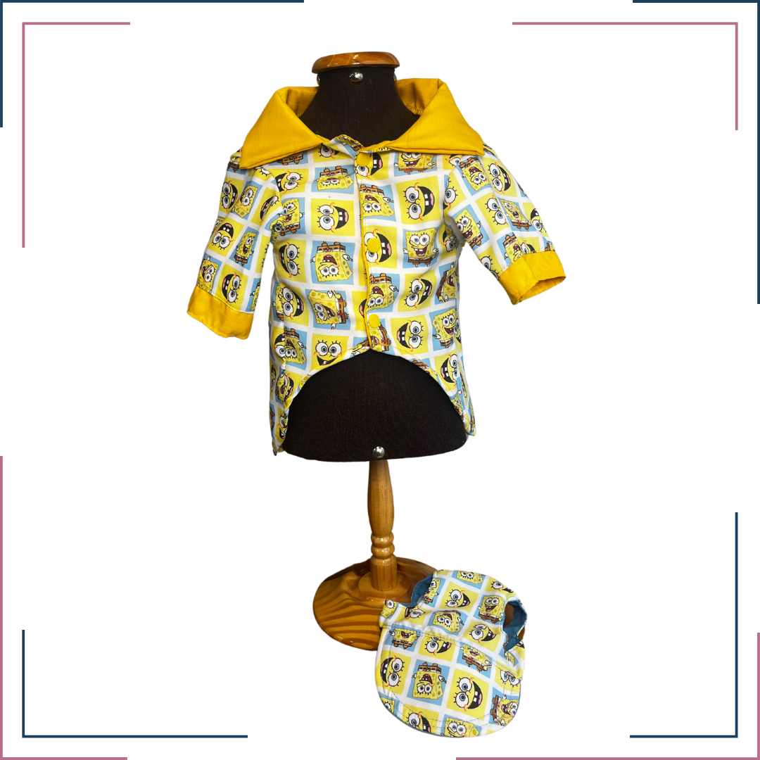 Camiseta e boné Bob esponja