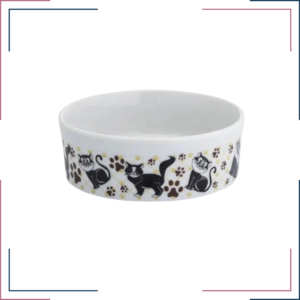 Comedouro decoração de gatinhos e patas
