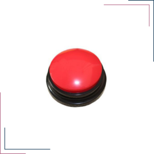 Botão de comando de voz vermelho